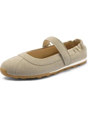 Stylish Women's Mary Jane Ballet Sneakers - Flat Casual Walking Shoes, Dressy